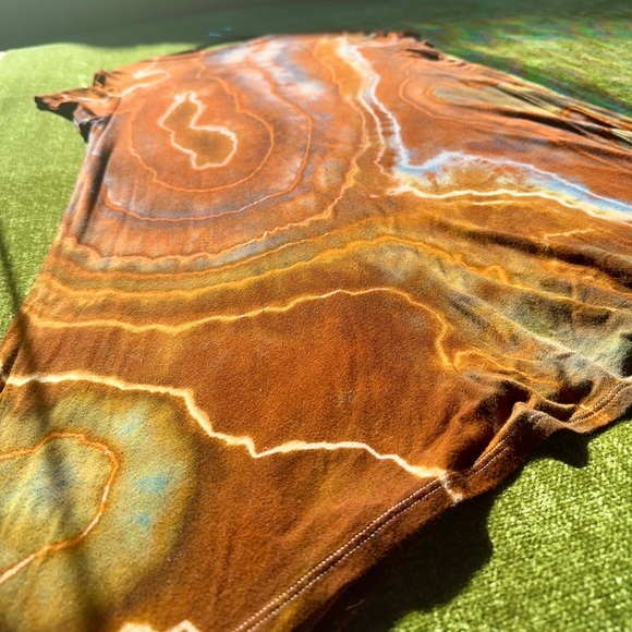 Katya Moon Dyes Earthy Geode Tie Dye Button Down Dress - NWOT - Picture 6 of 7